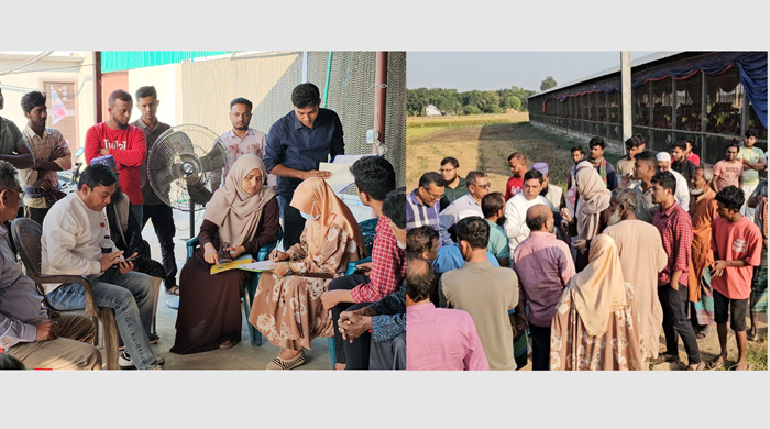 পরিবেশ দূষণের অভিযোগ তদন্তে গোয়ালন্দের  ভিক্টর ভিলেজে পরিবেশ অধিদপ্তরের তদন্ত দল